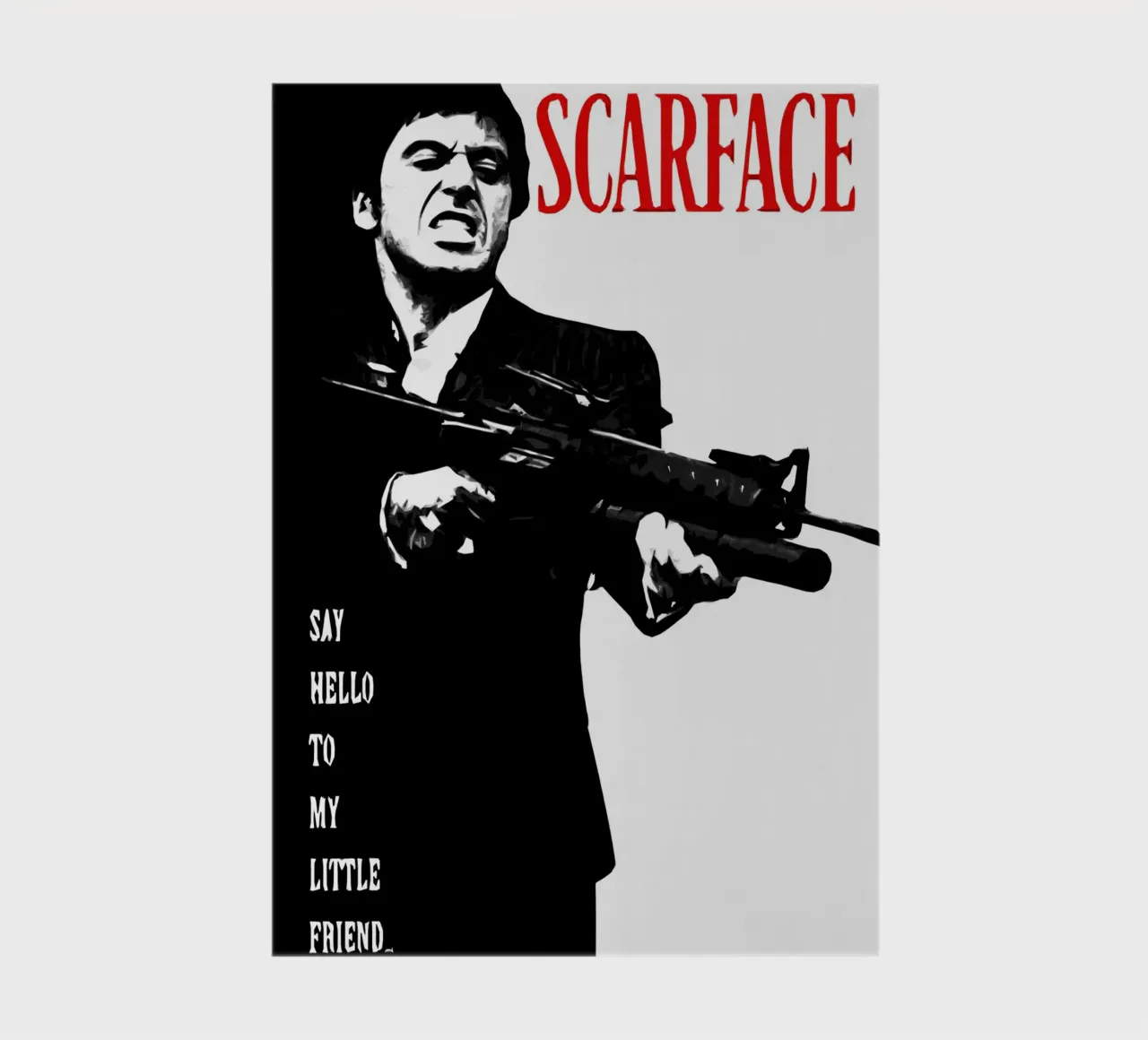 Scarface Say Hello To My Little Friend notebook by ontoseno