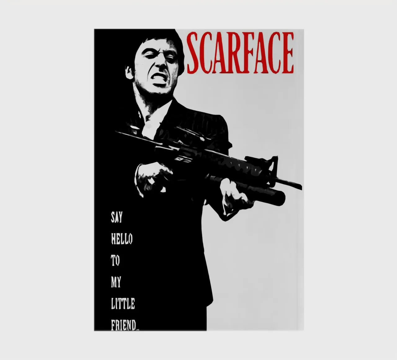 Scarface Say Hello To My Little Friend notebook by ontoseno
