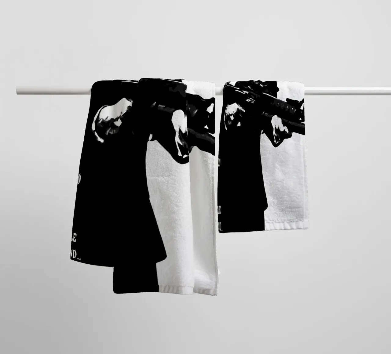 Scarface Say Hello To My Little Friend towel by ontoseno