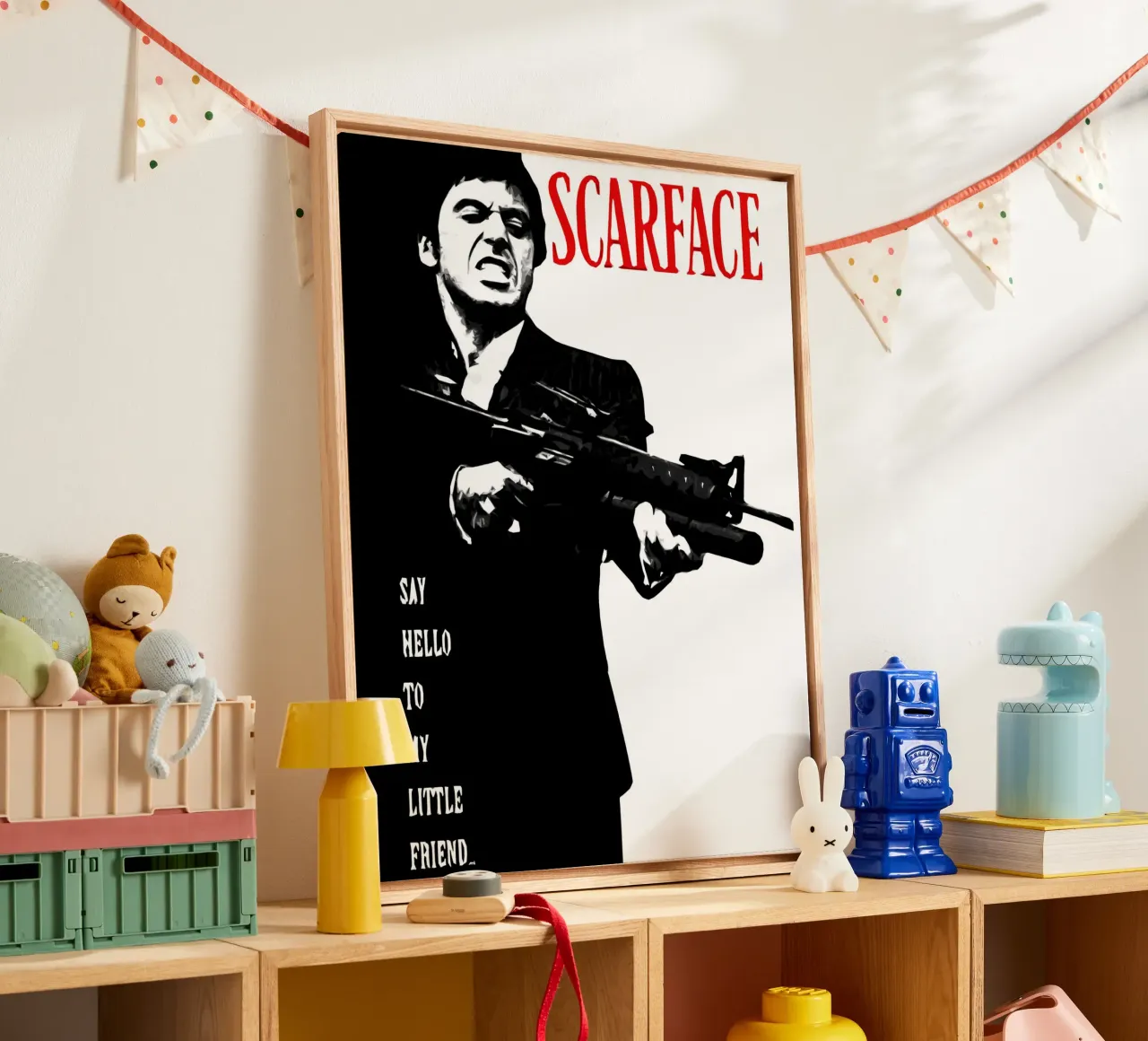 Scarface Say Hello To My Little Friend canvas by ontoseno
