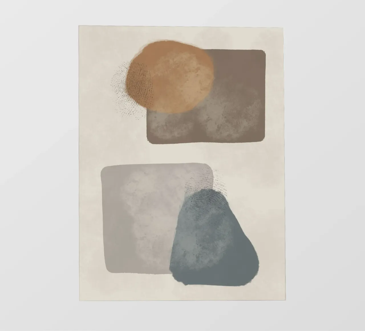 Modern abstract in earth tones telo in pvc da Imaginative