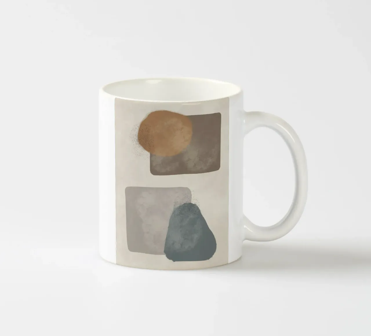 Modern abstract in earth tones tazza in ceramica da Imaginative