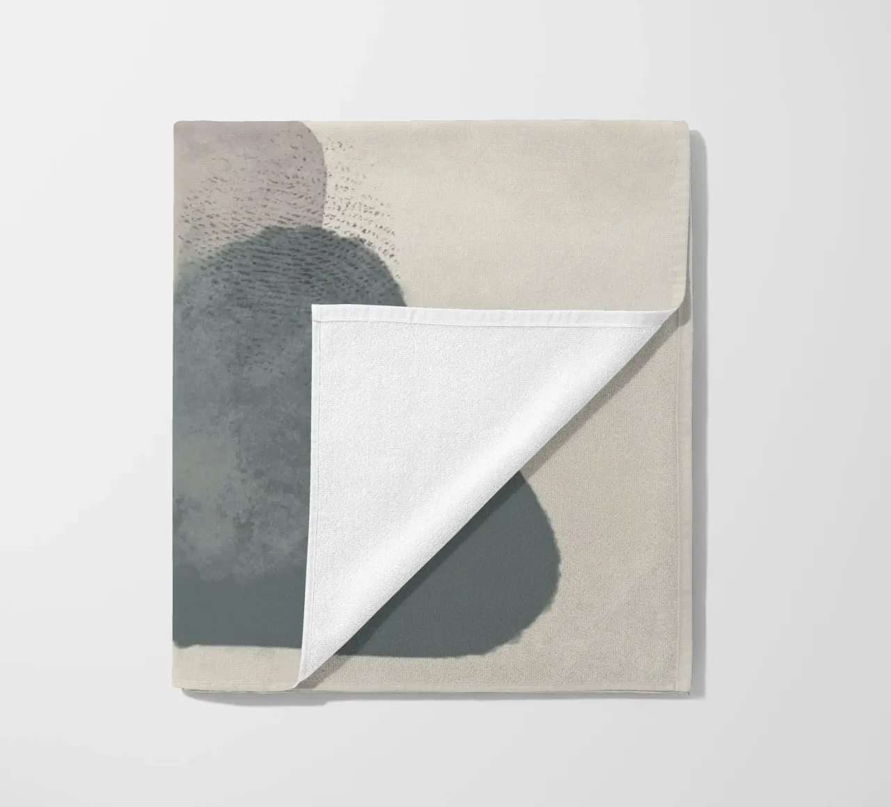 Modern abstract in earth tones telo mare da Imaginative