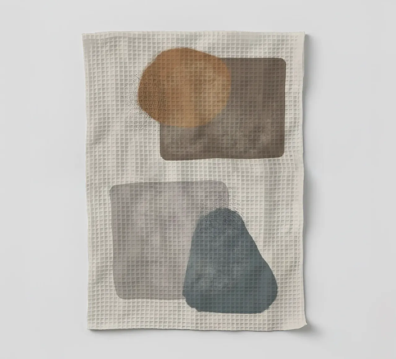 Modern abstract in earth tones torchon de Imaginative