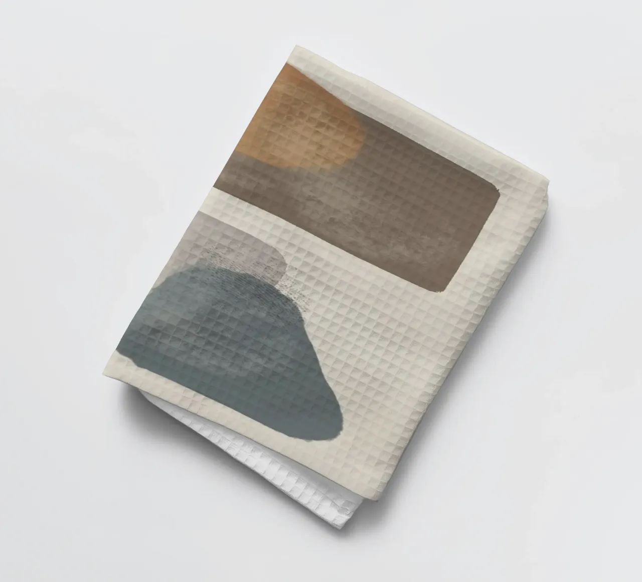 Modern abstract in earth tones torchon de Imaginative