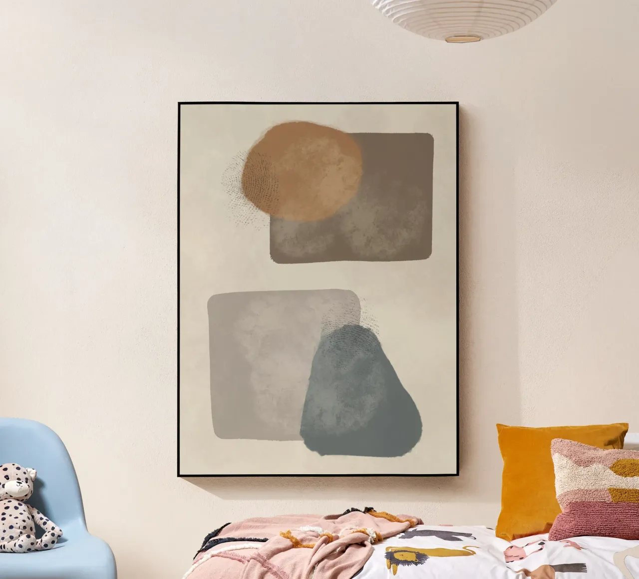 Modern abstract in earth tones plexiglass da Imaginative