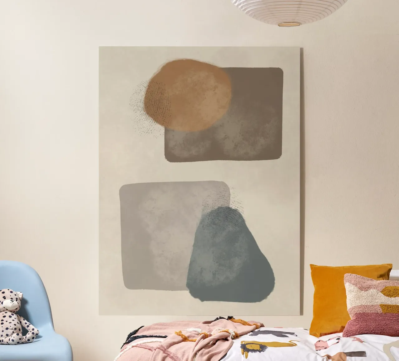 Modern abstract in earth tones plexiglass da Imaginative