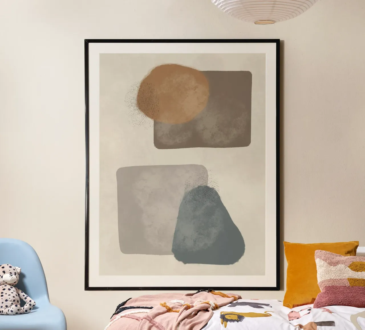 Modern abstract in earth tones carta hahnemühle da Imaginative