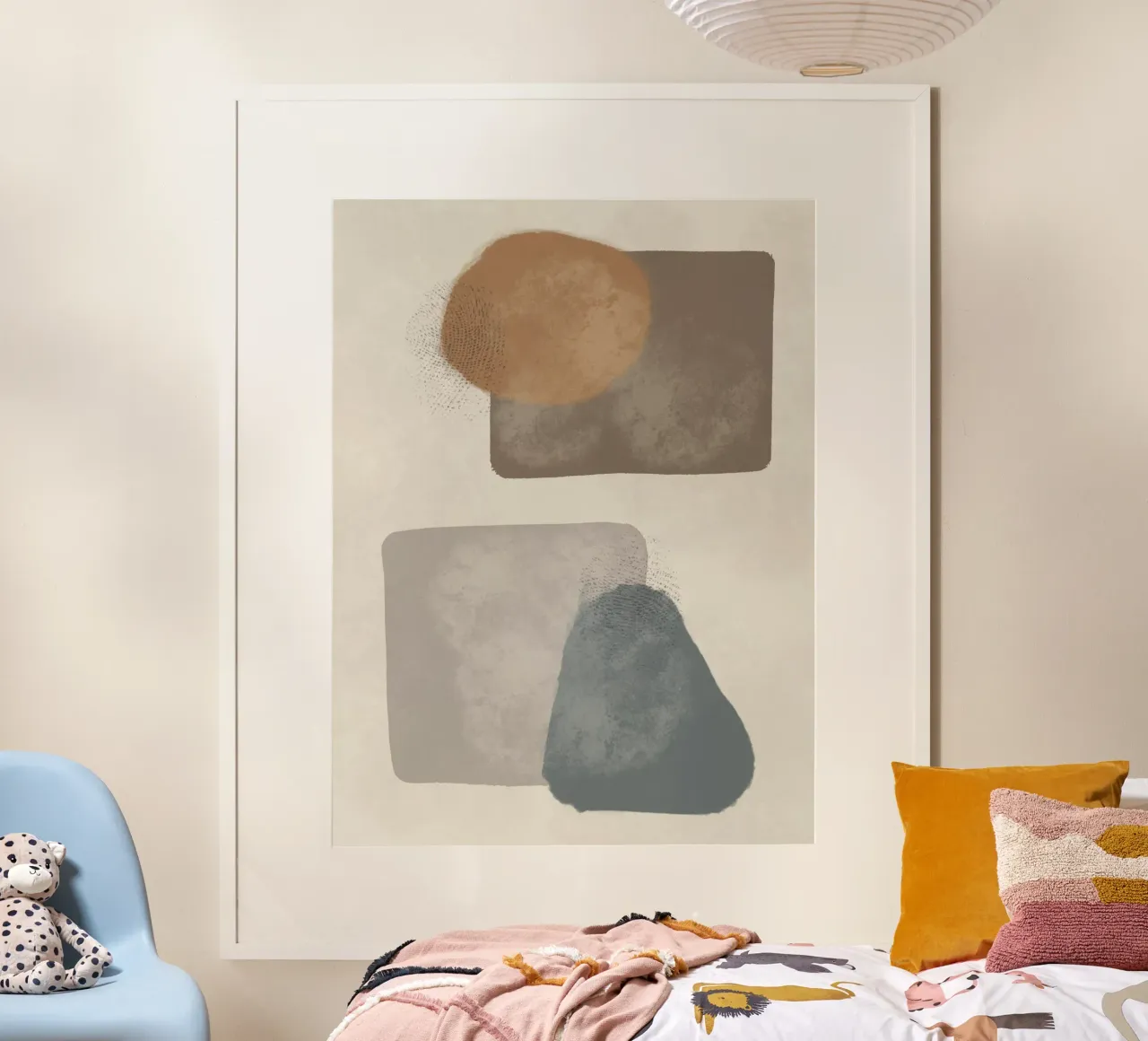 Modern abstract in earth tones carta hahnemühle da Imaginative
