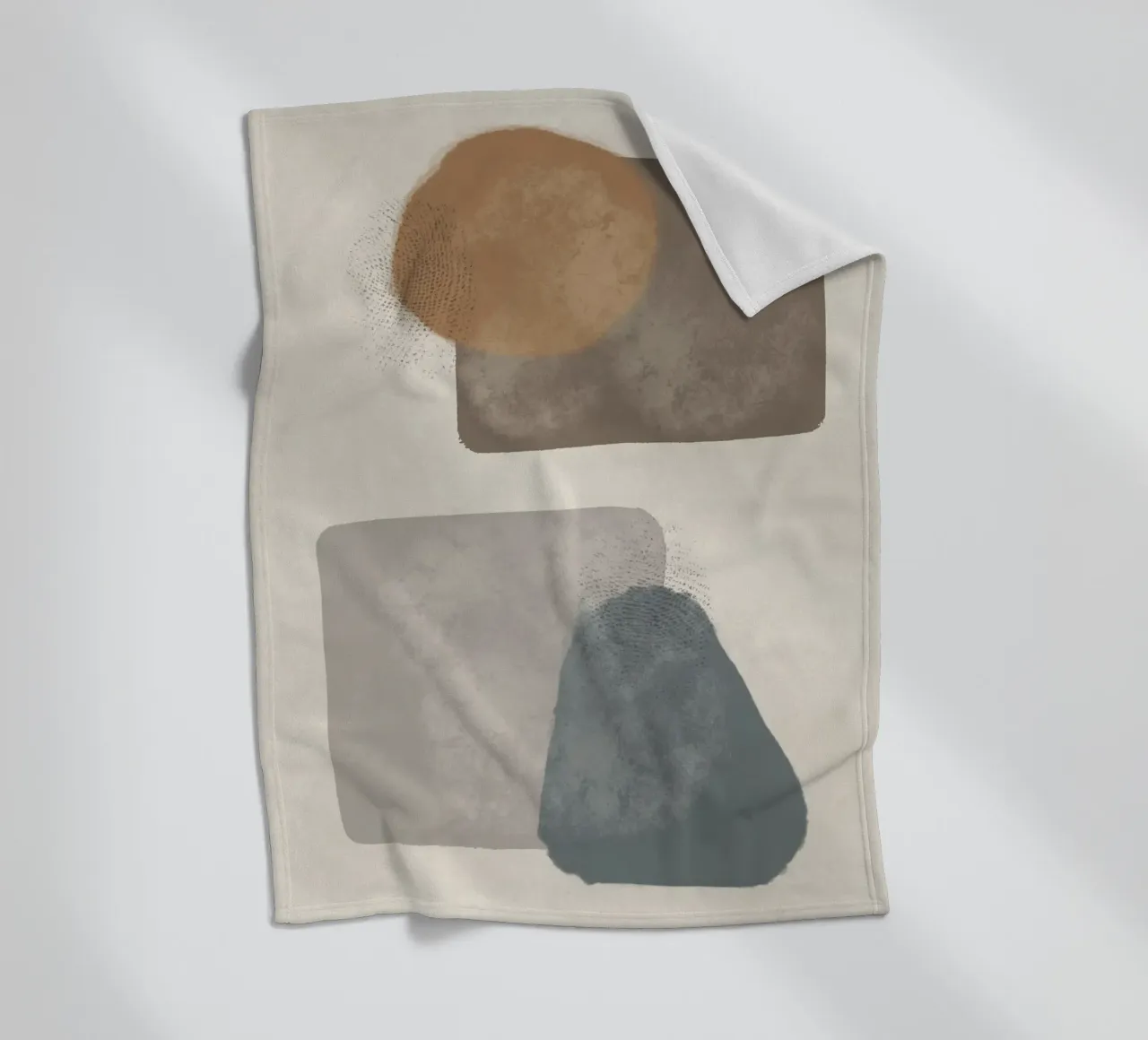 Modern abstract in earth tones coperta in pile da Imaginative