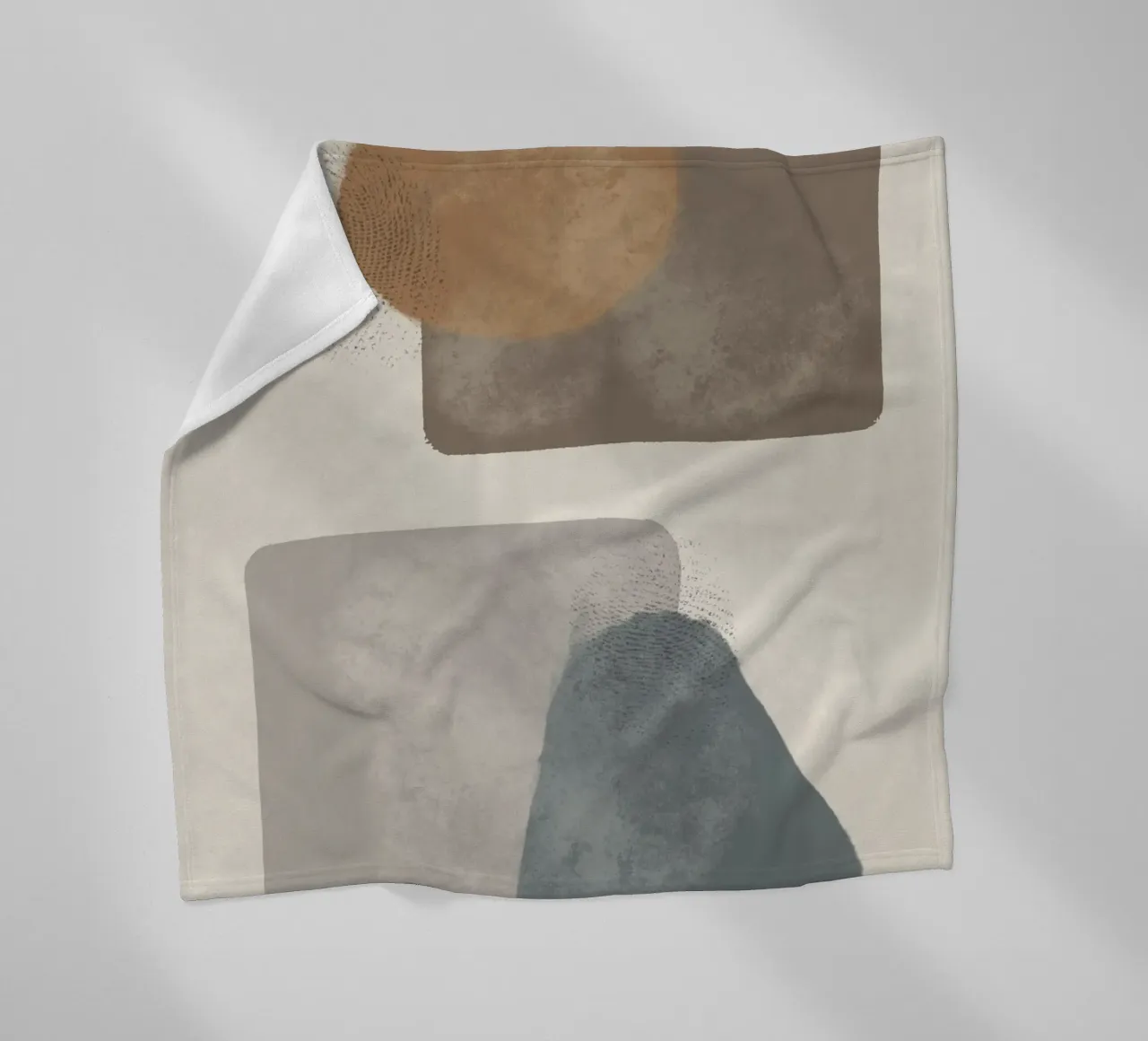 Modern abstract in earth tones coperta in pile da Imaginative