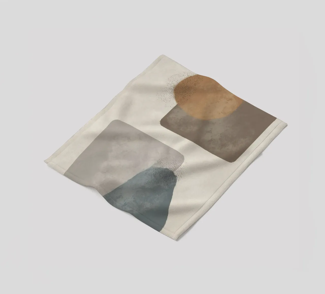 Modern abstract in earth tones coperta in pile da Imaginative