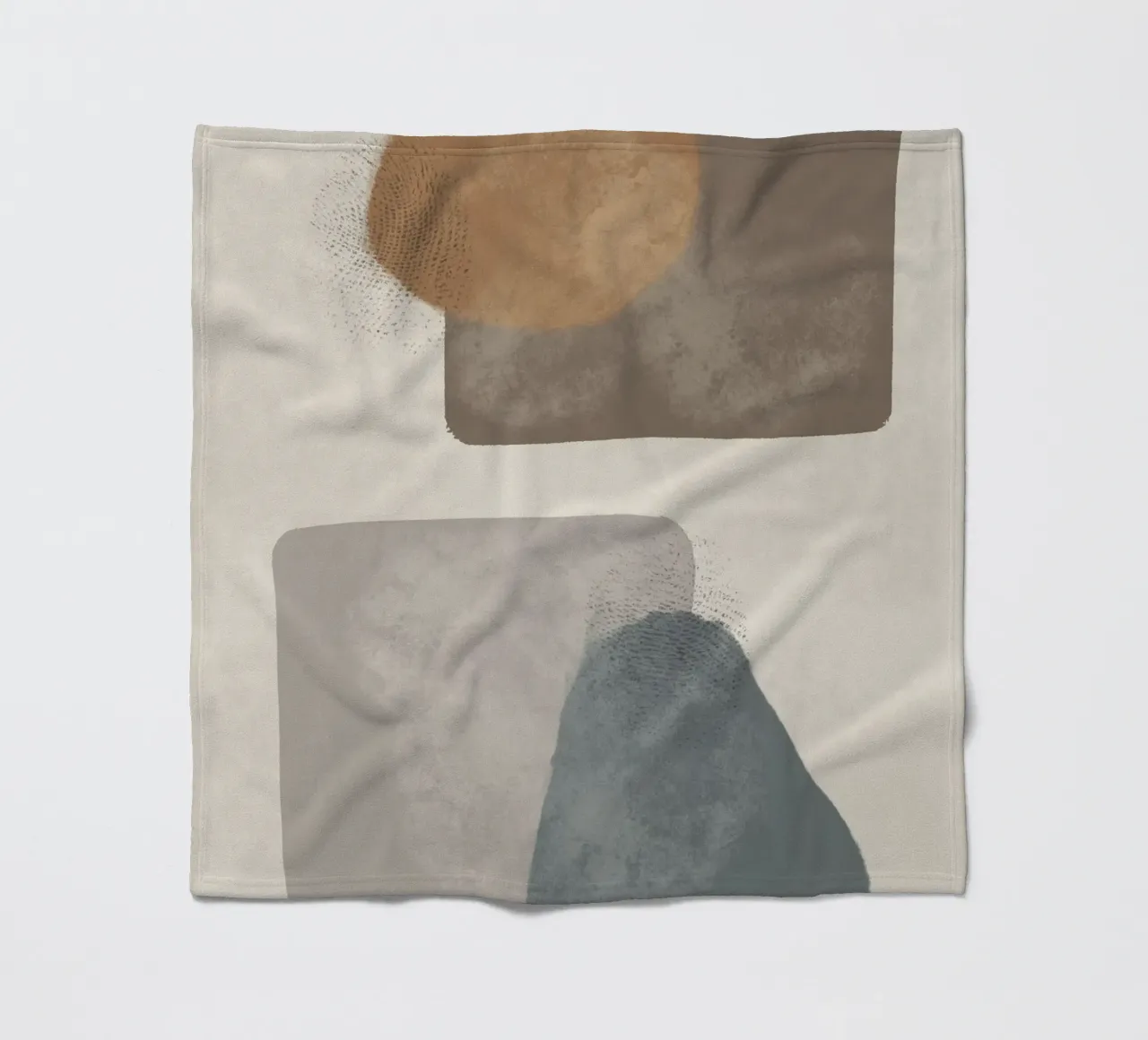 Modern abstract in earth tones coperta in pile da Imaginative
