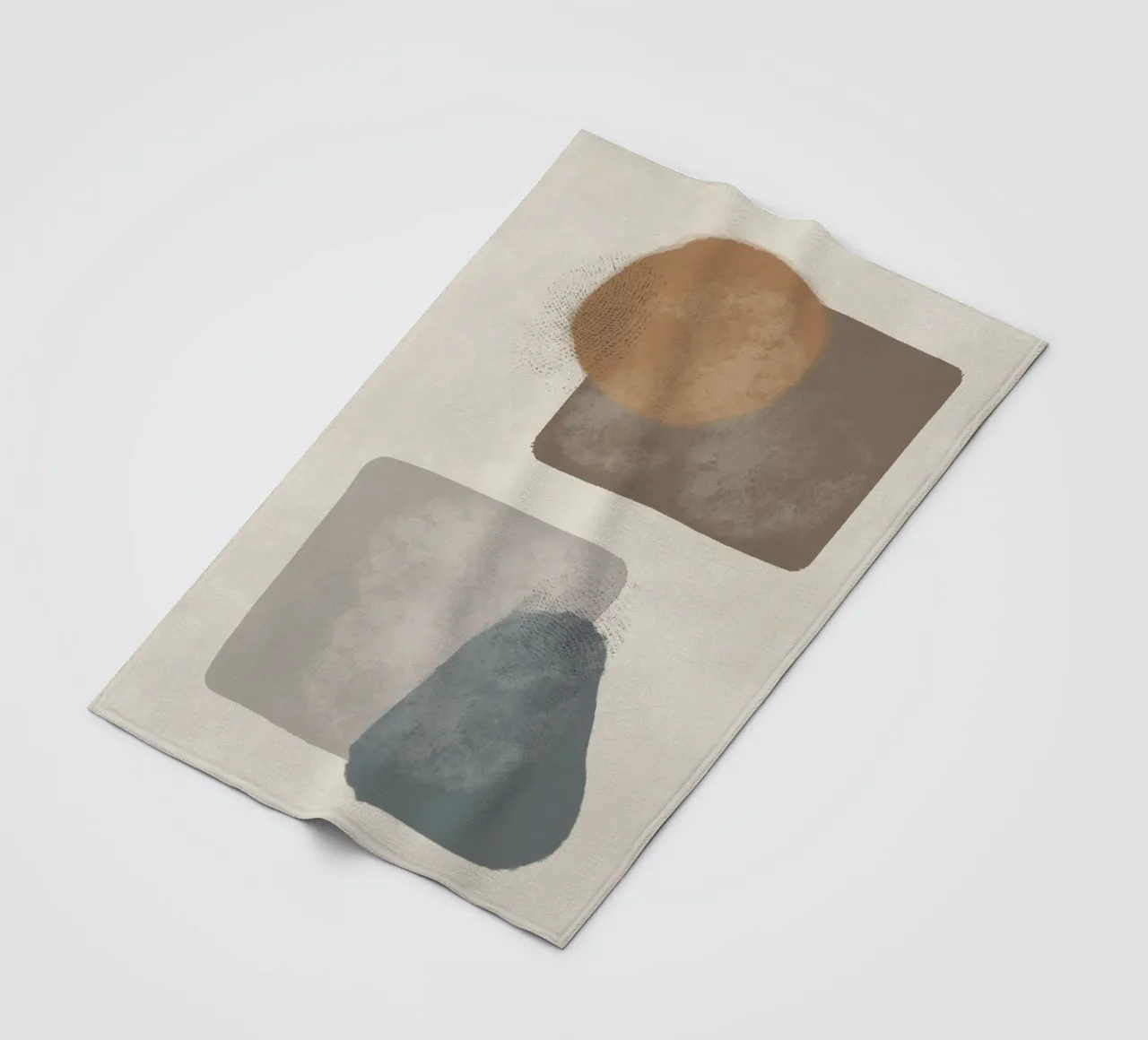 Modern abstract in earth tones coperta in pile da Imaginative