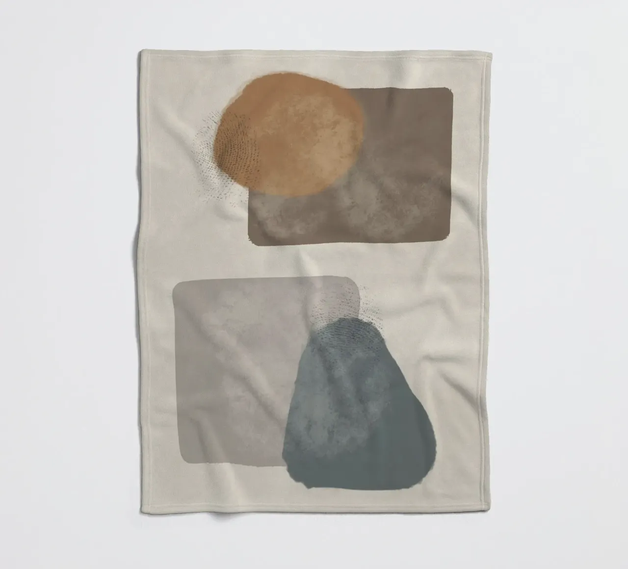 Modern abstract in earth tones coperta in pile da Imaginative