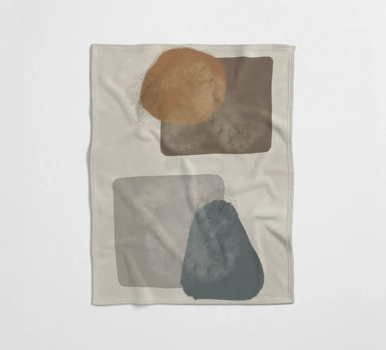 Modern abstract in earth tones coperta in pile da Imaginative