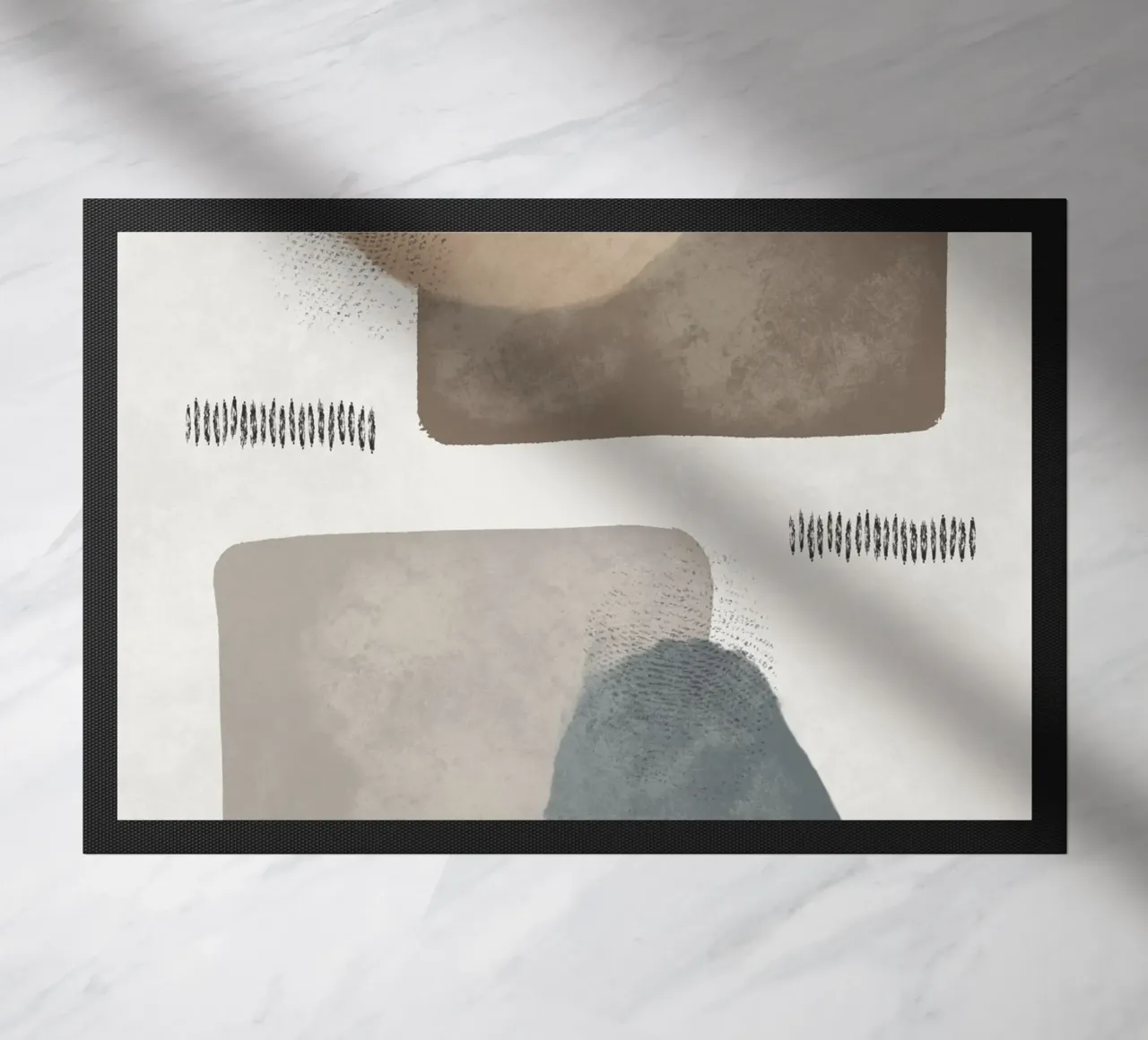 Modern abstract organic shapes in earth tones zerbino da Imaginative