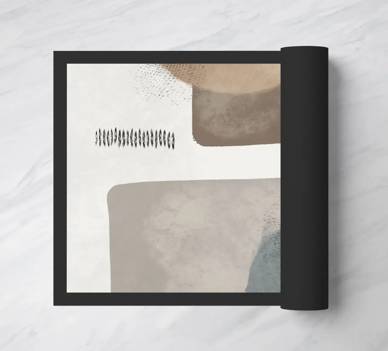 Modern abstract organic shapes in earth tones zerbino da Imaginative