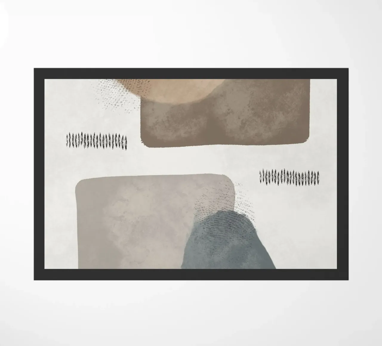 Modern abstract organic shapes in earth tones zerbino da Imaginative