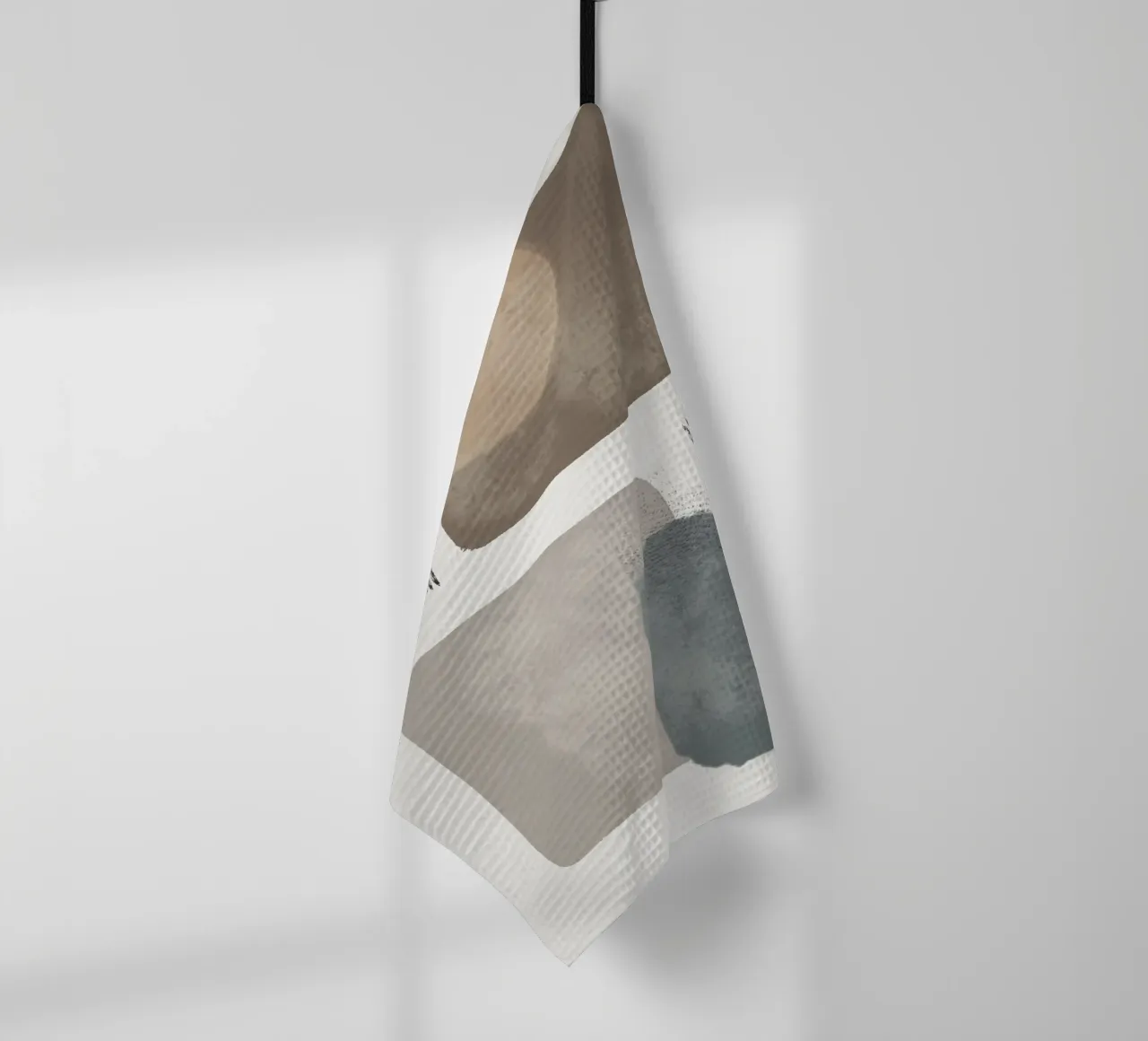 Modern abstract organic shapes in earth tones canovaccio da cucina da Imaginative