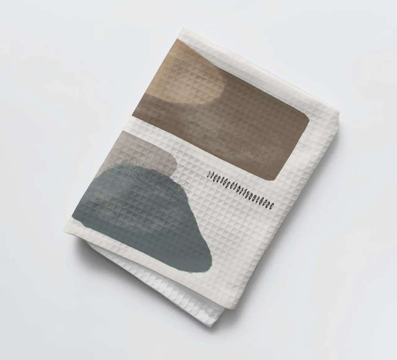 Modern abstract organic shapes in earth tones canovaccio da cucina da Imaginative