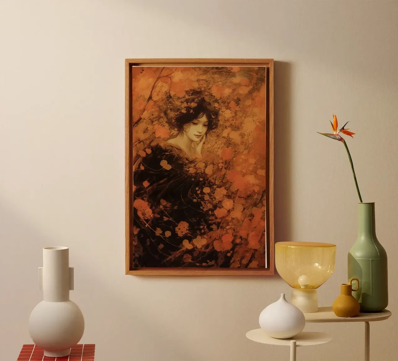 Muurkunst van Imagine canvas met Baklijst van Imagine