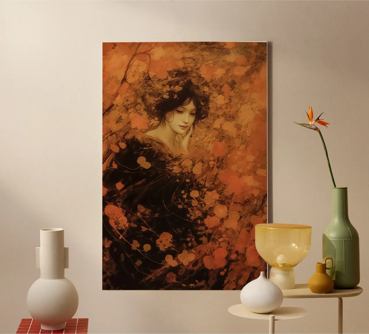 Muurkunst van Imagine canvas met Baklijst van Imagine