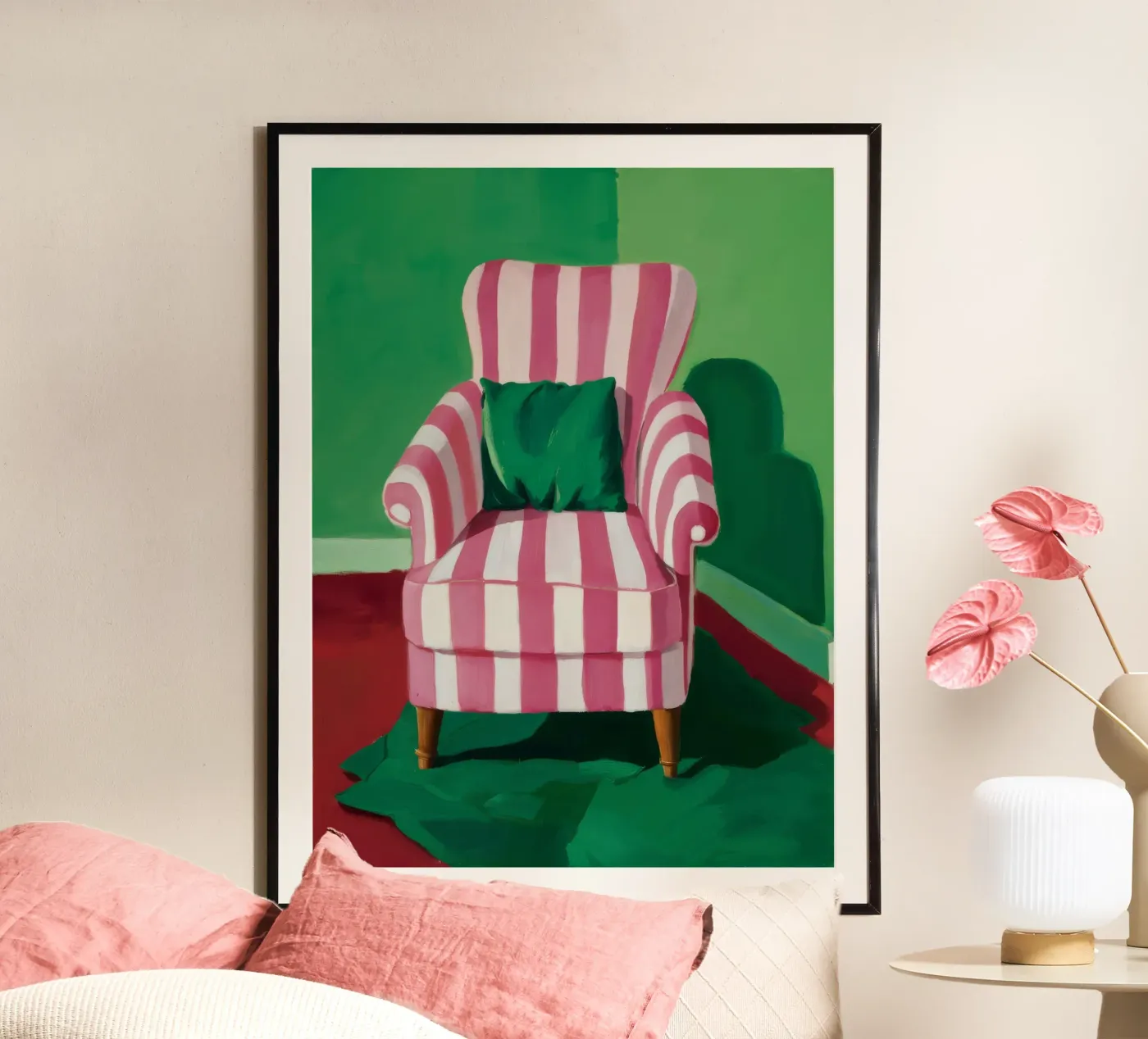 Chaise rayée Shadow poster de Tiga Bersama
