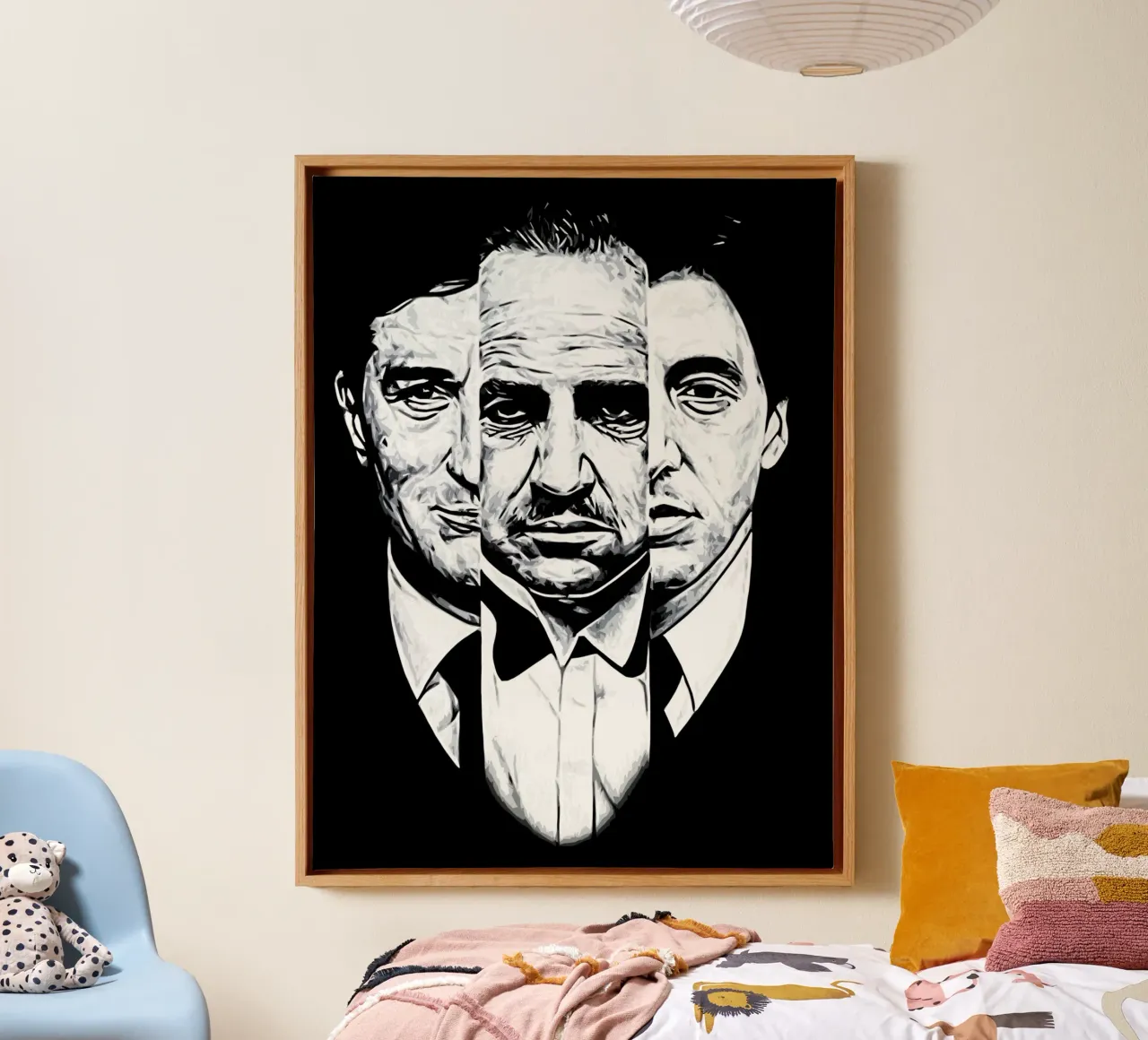 de peetvader kunst canvas met Baklijst van ontoseno