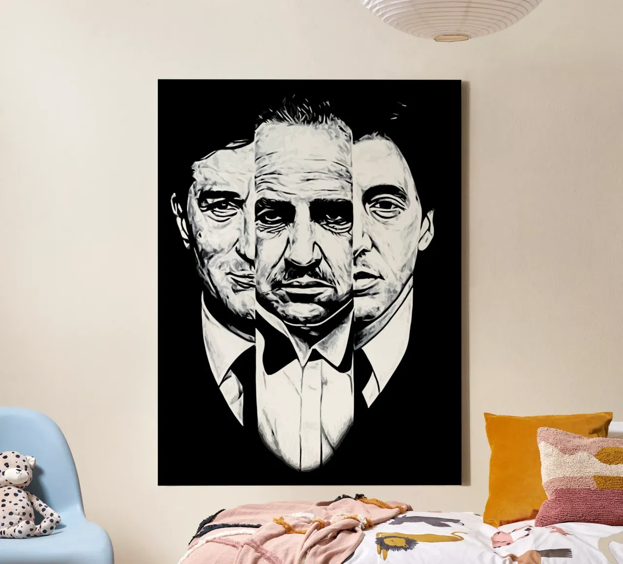 de peetvader kunst canvas met Baklijst van ontoseno