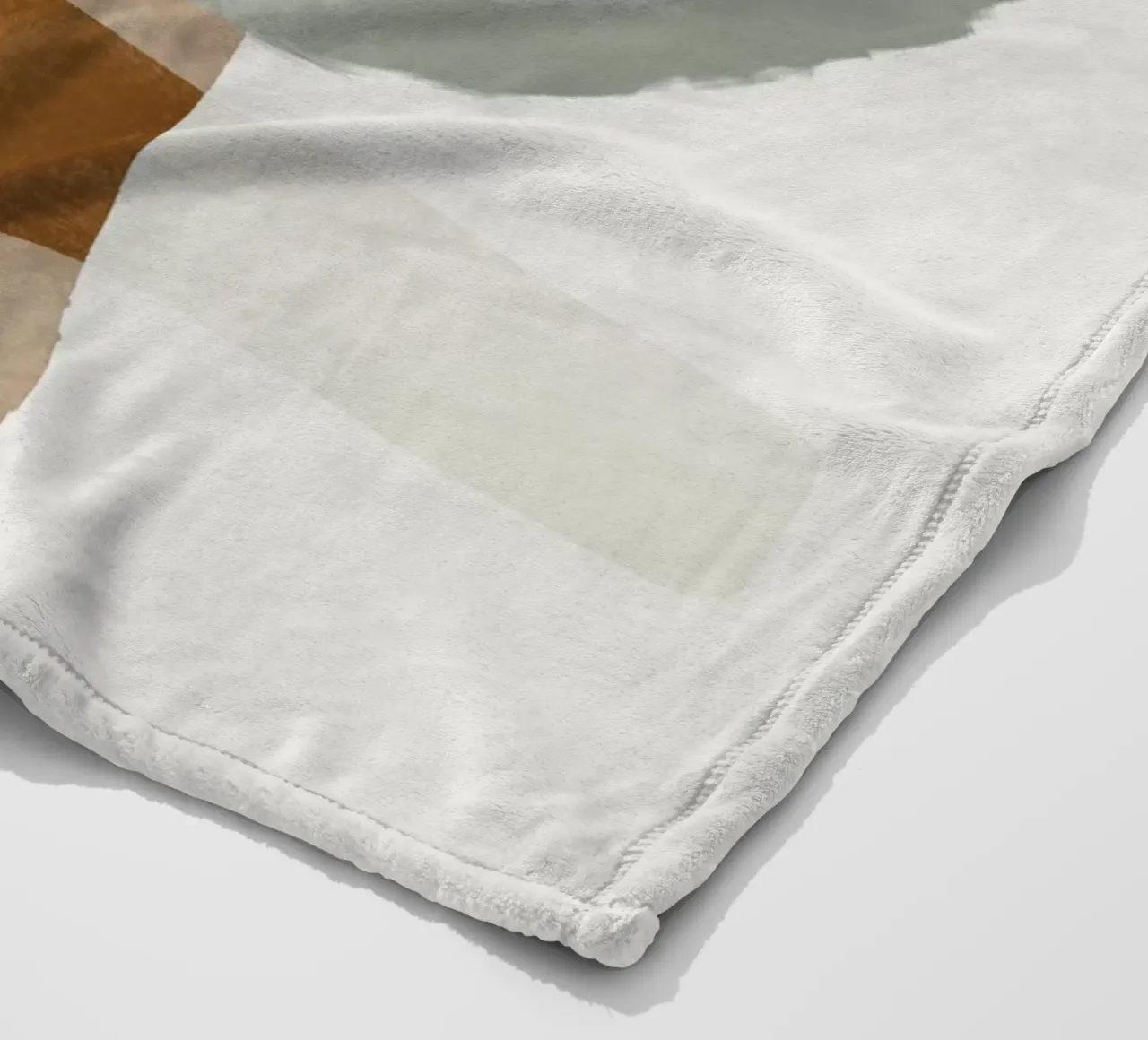 Modern abstract organic shapes and circles in earth tones coperta in pile da Imaginative