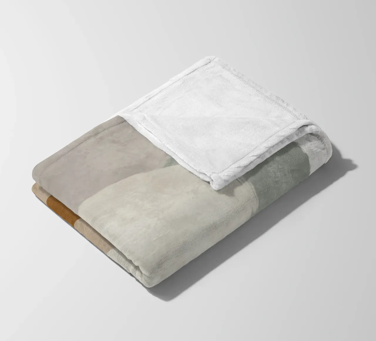 Modern abstract organic shapes and circles in earth tones coperta in pile da Imaginative