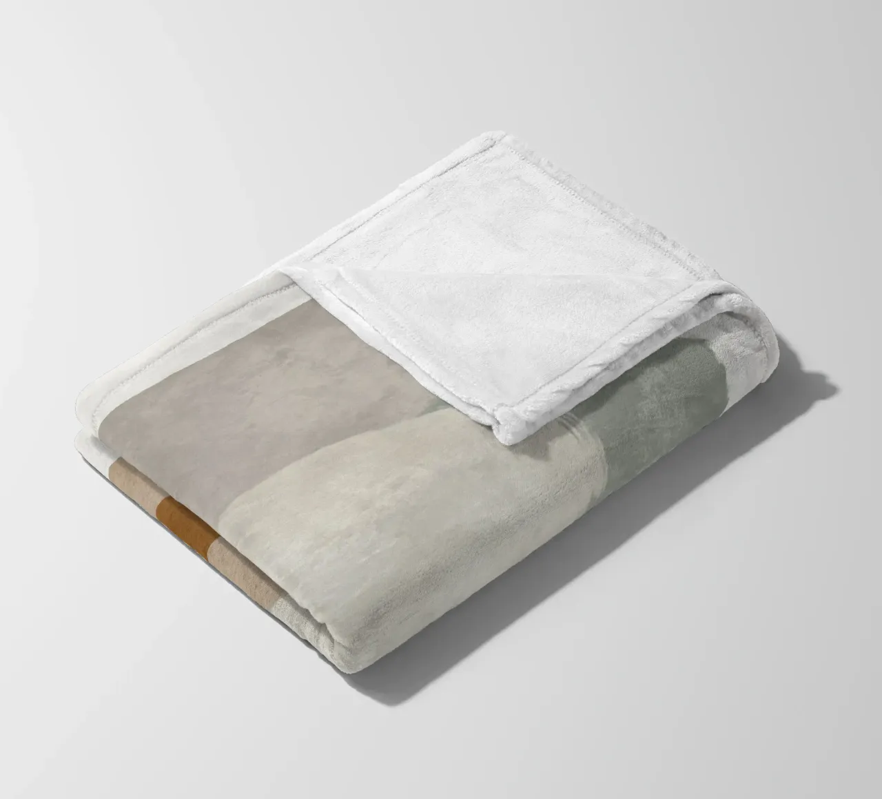 Modern abstract organic shapes and circles in earth tones coperta in pile da Imaginative