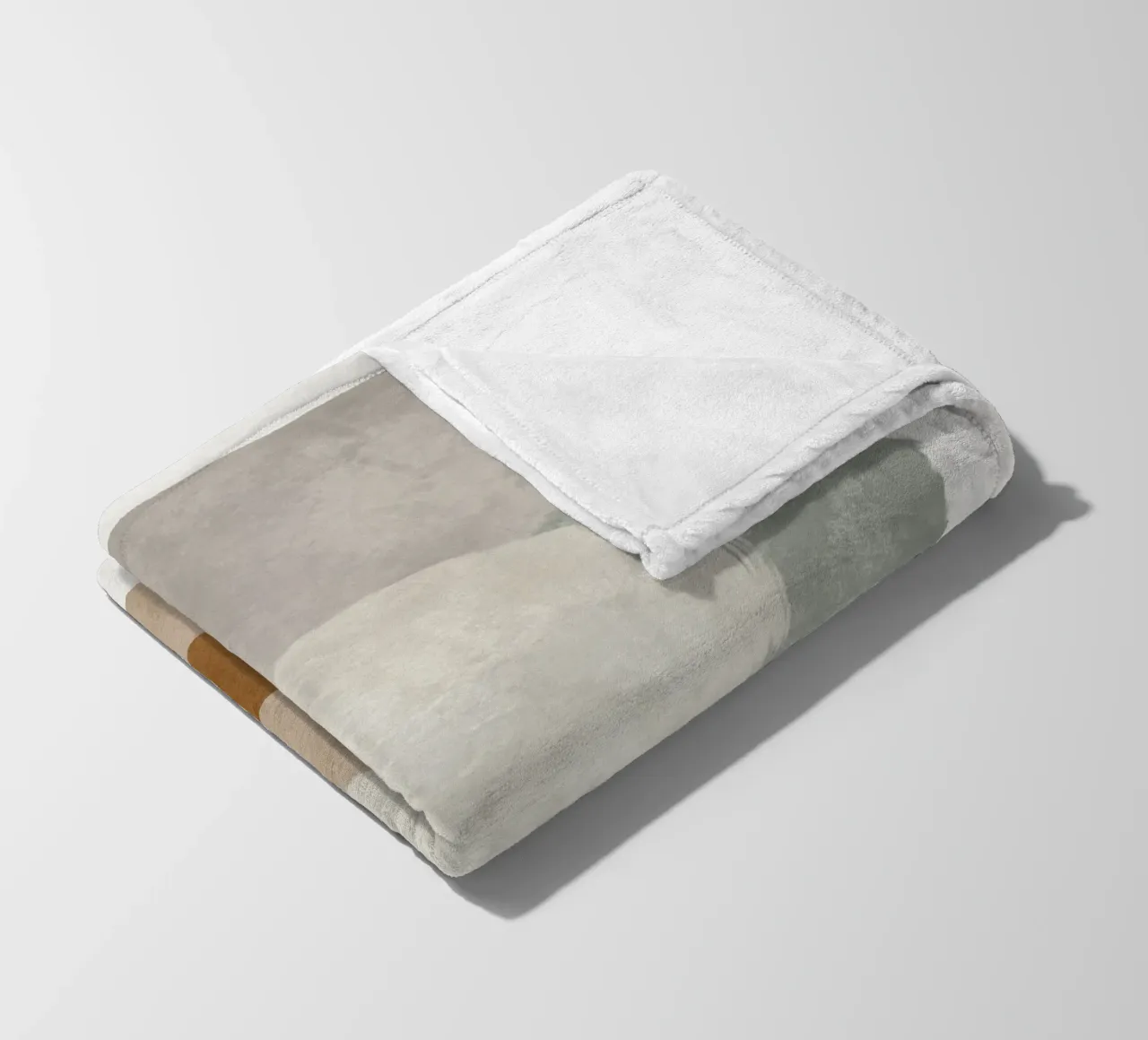 Modern abstract organic shapes and circles in earth tones coperta in pile da Imaginative