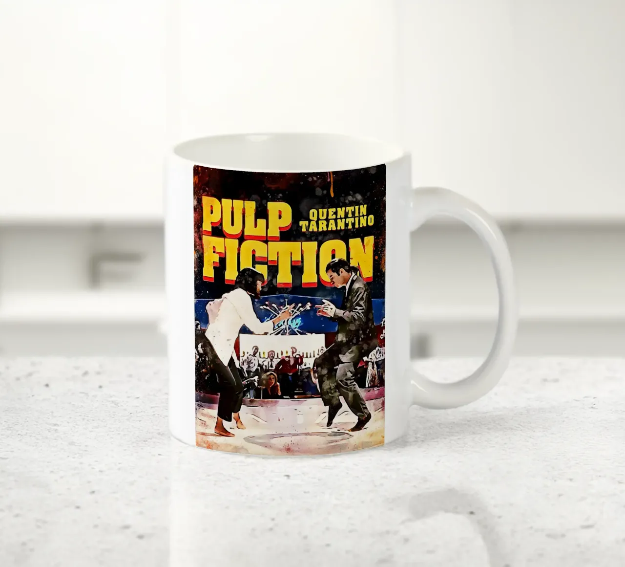 Pulp Fiction movies 3 Art ceramic mug by ontoseno
