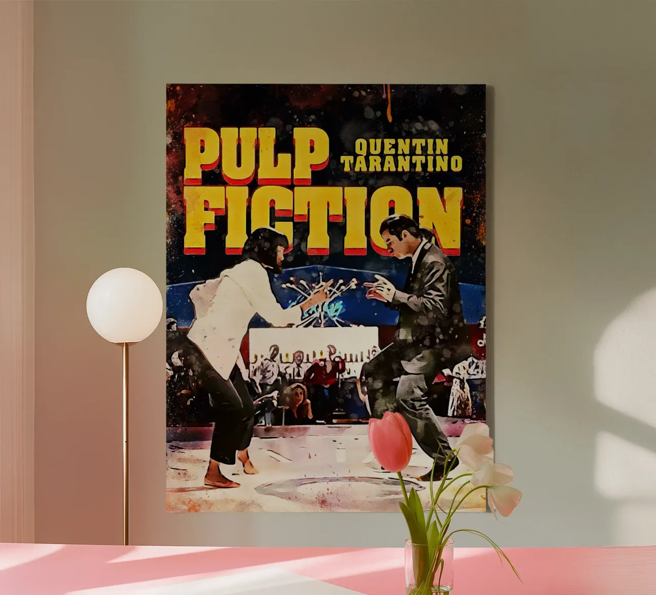 Film Pulp Fiction 3 Arte tela con Cornice a cassetta da ontoseno
