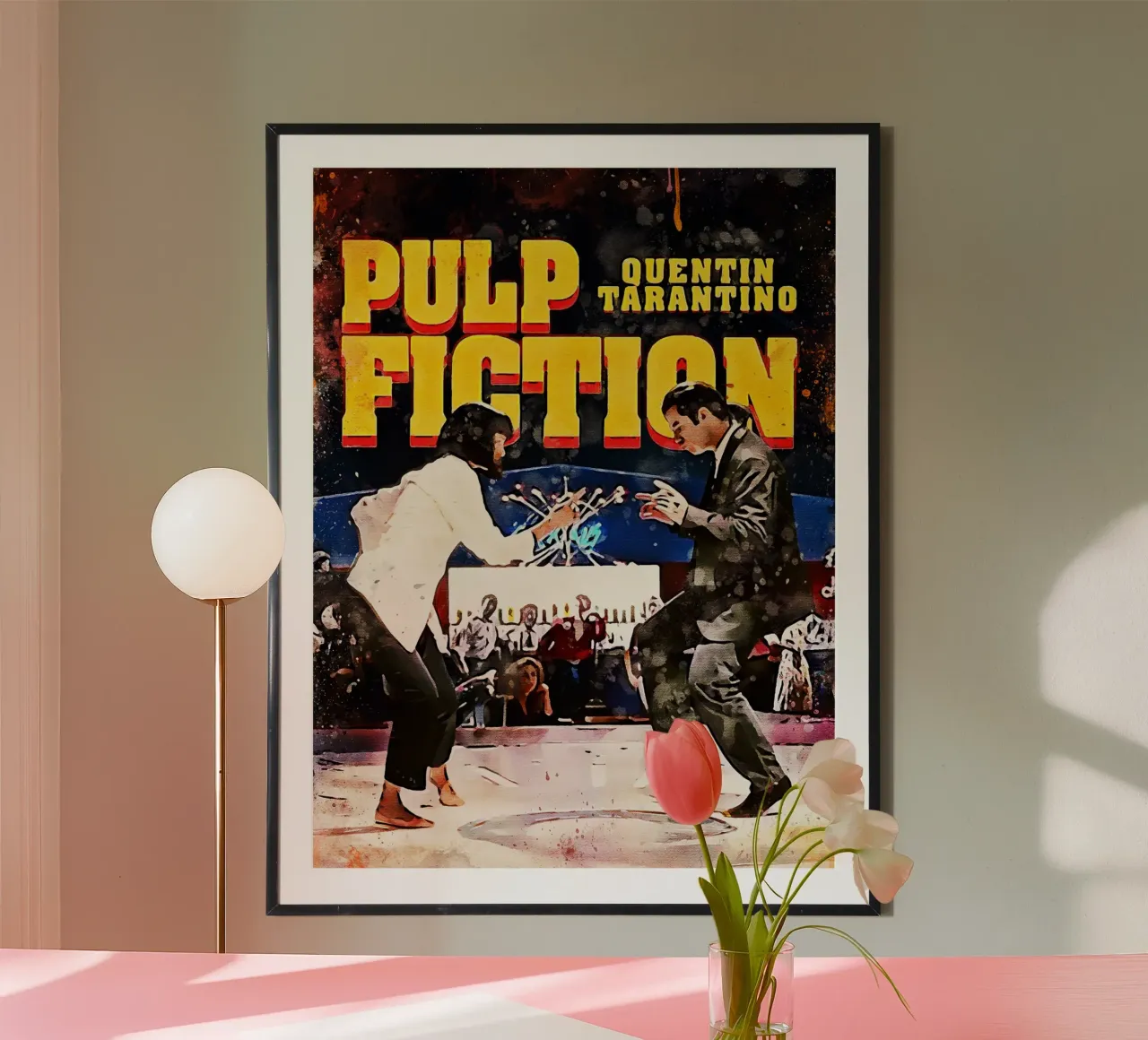 Film Pulp Fiction 3 Arte poster con telaio in plastica da ontoseno