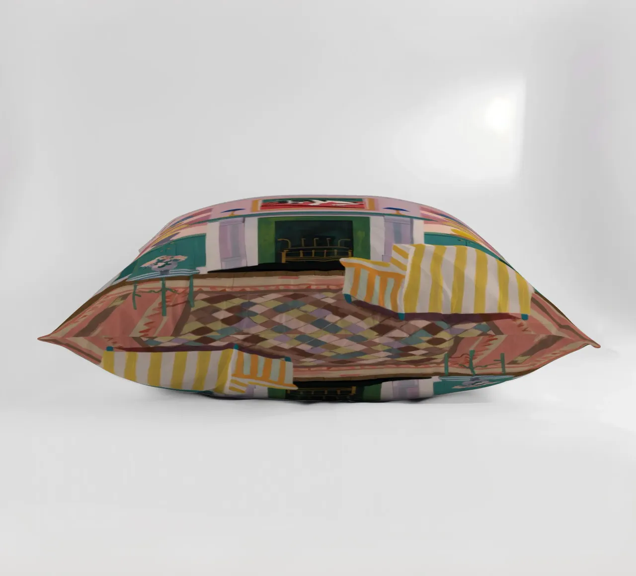 Fireplace Reading Nook decorative cushion by Tiga Bersama