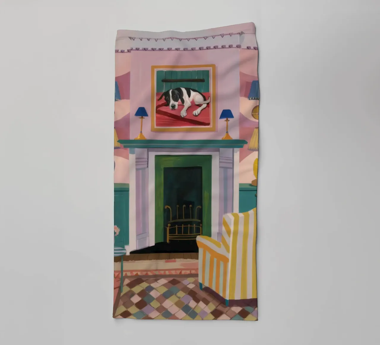 Cheminée Coin lecture serviette de bain de Tiga Bersama