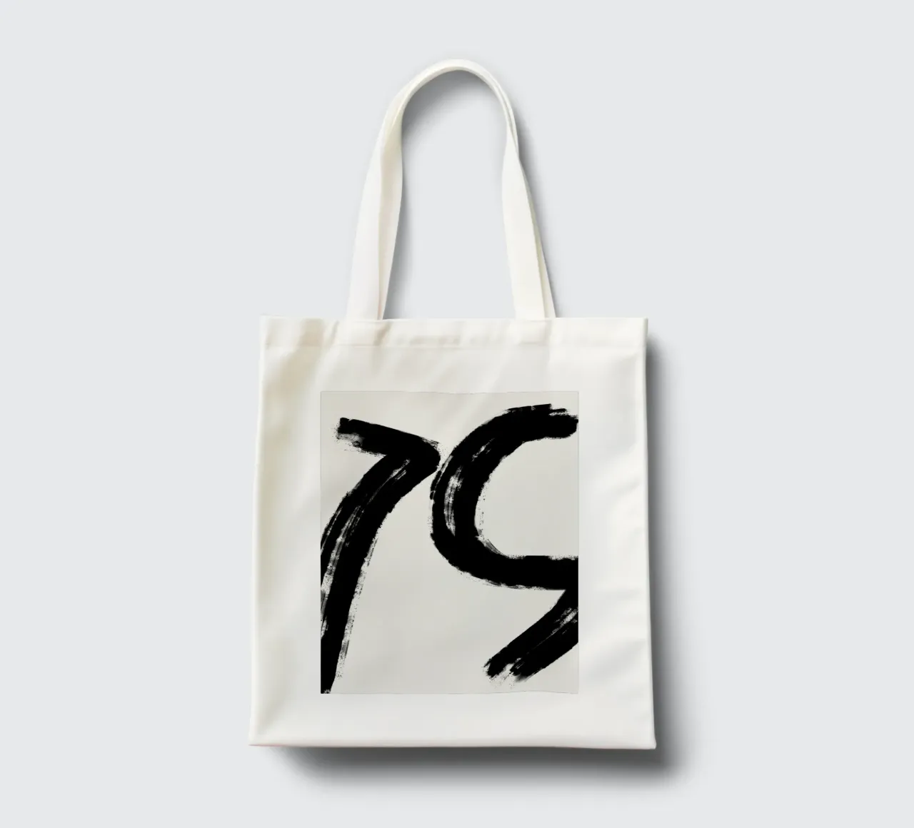 Minimalist Japandi artwork with black brushstrokes VI tote bag by Imaginative