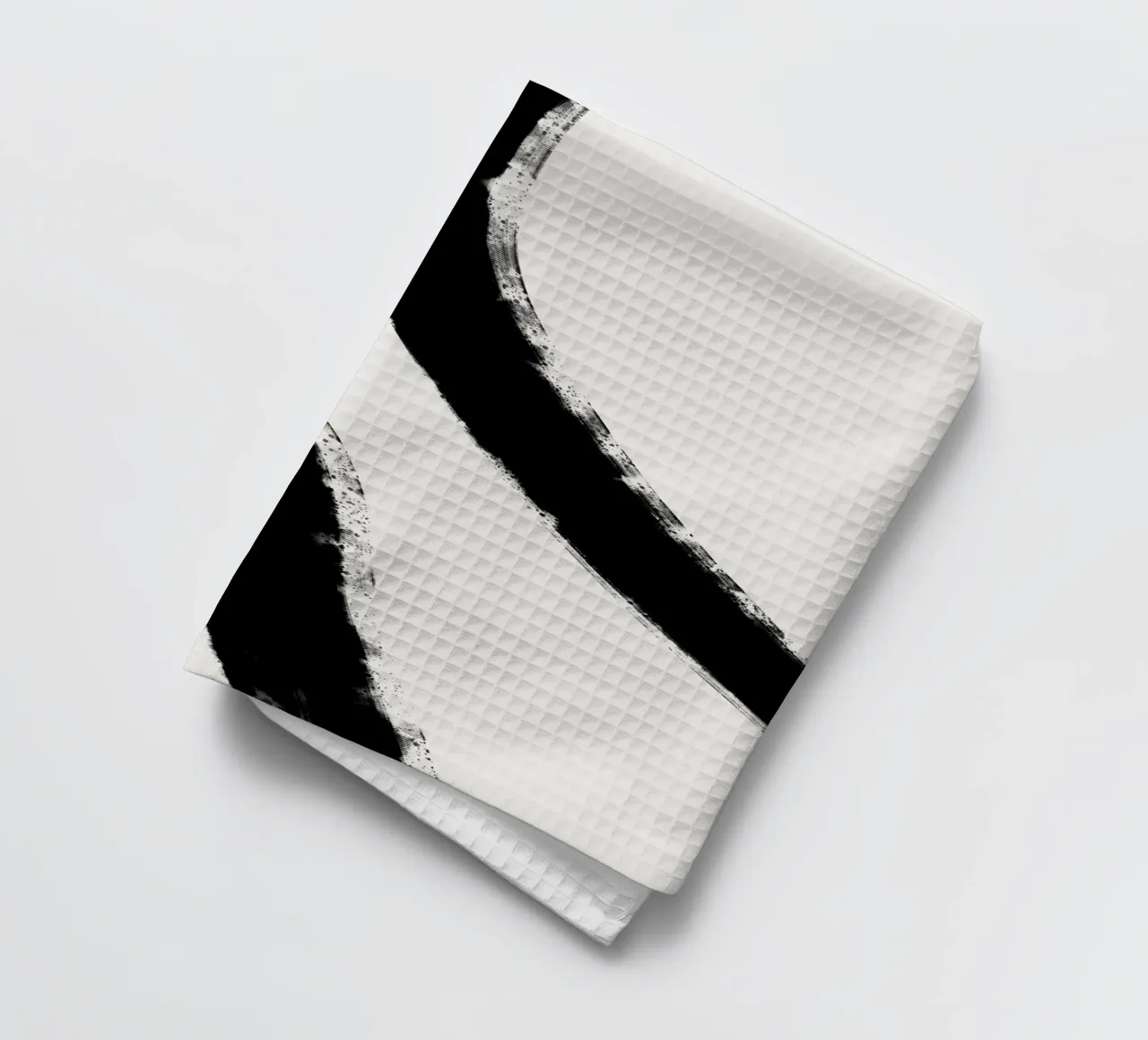 Minimalist Japandi artwork with black brushstrokes IV canovaccio da cucina da Imaginative
