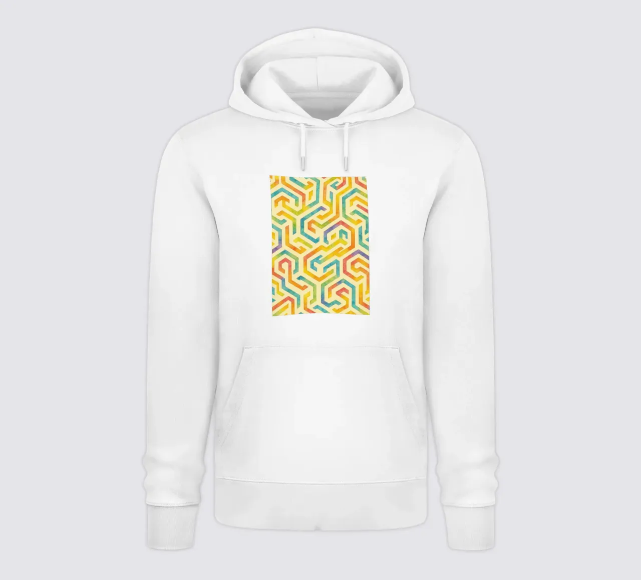 linee geometriche astratte felpa con cappuccio da arkhanz