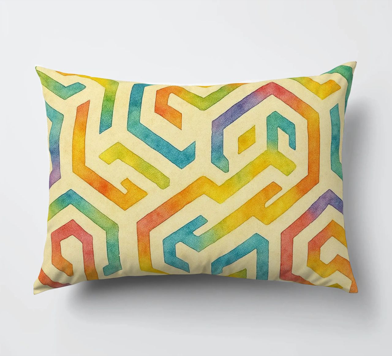 linee geometriche astratte cuscino da arkhanz