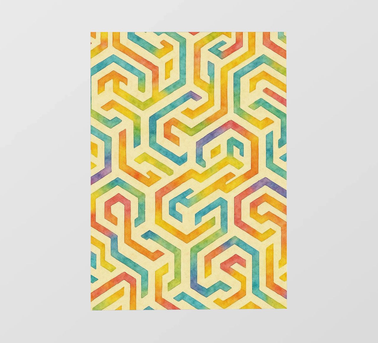linee geometriche astratte telo in pvc da arkhanz