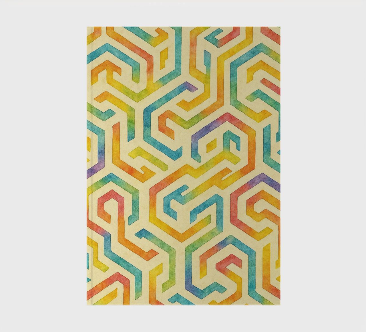 abstract line geometrics notebook by arkhanz