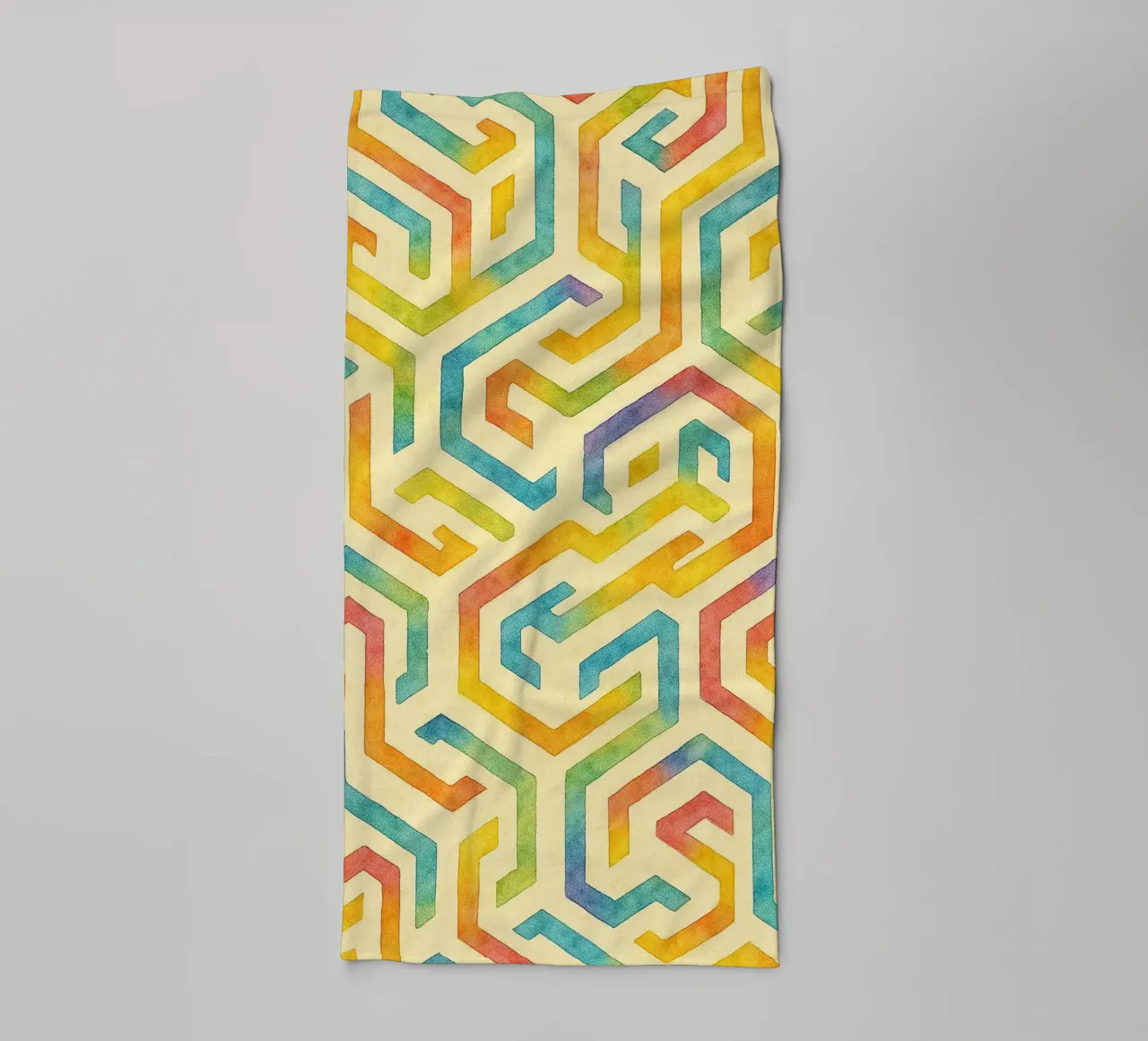 lignes géométriques abstraites serviette de bain de arkhanz