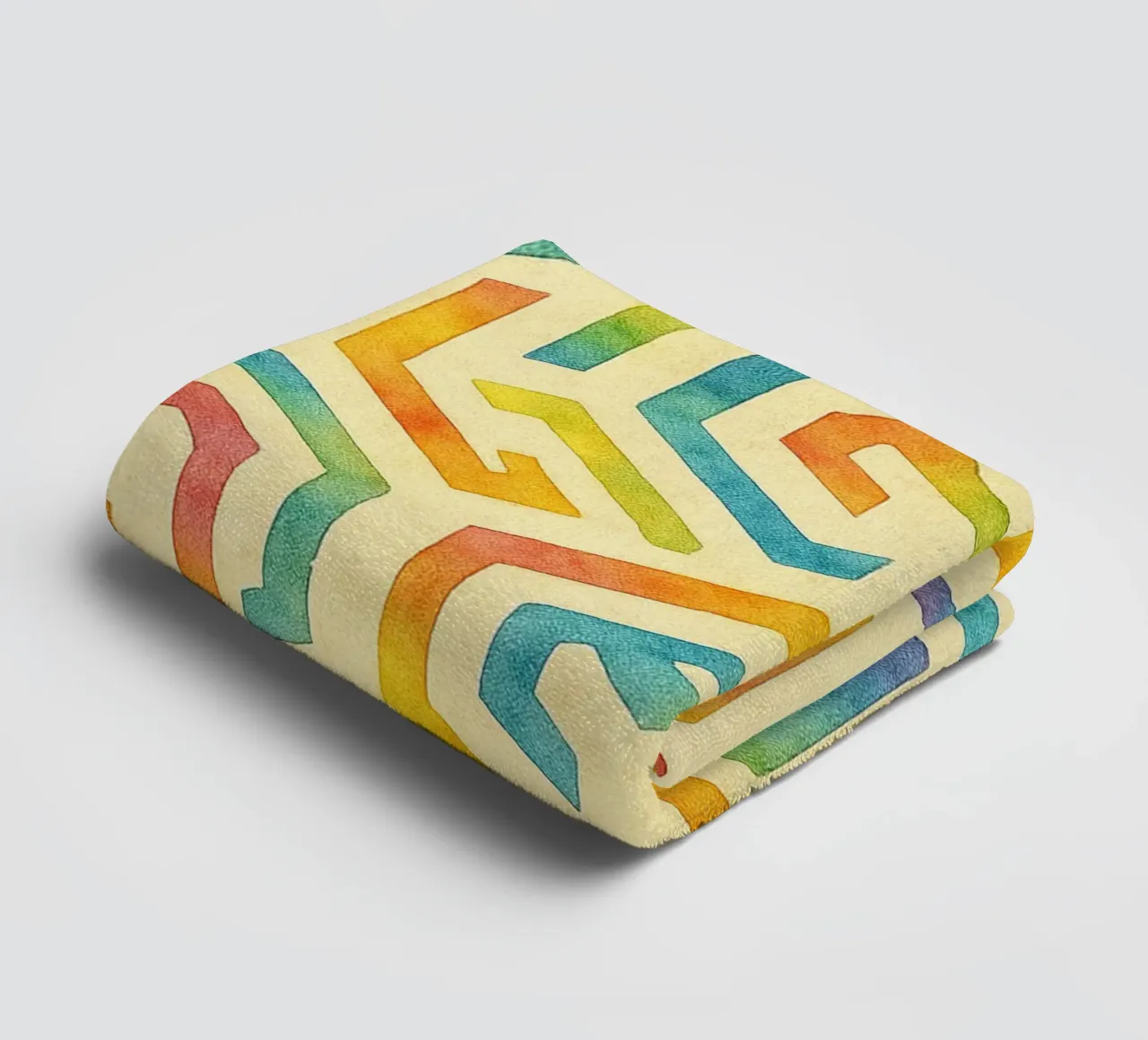 abstract line geometrics towel by arkhanz