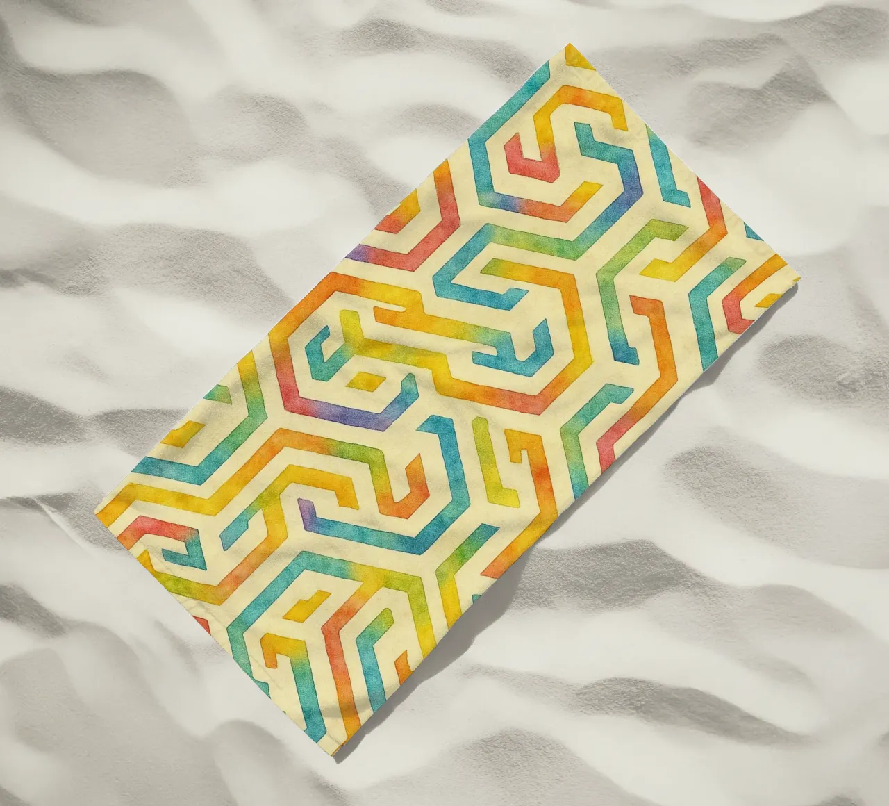 linee geometriche astratte telo mare da arkhanz