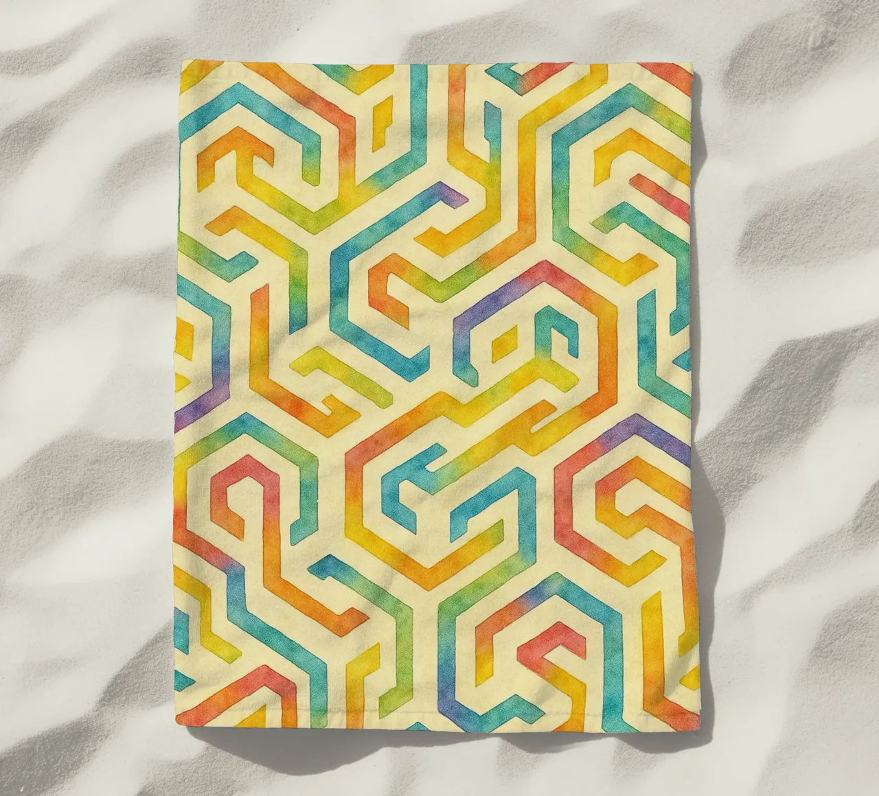 linee geometriche astratte telo mare da arkhanz