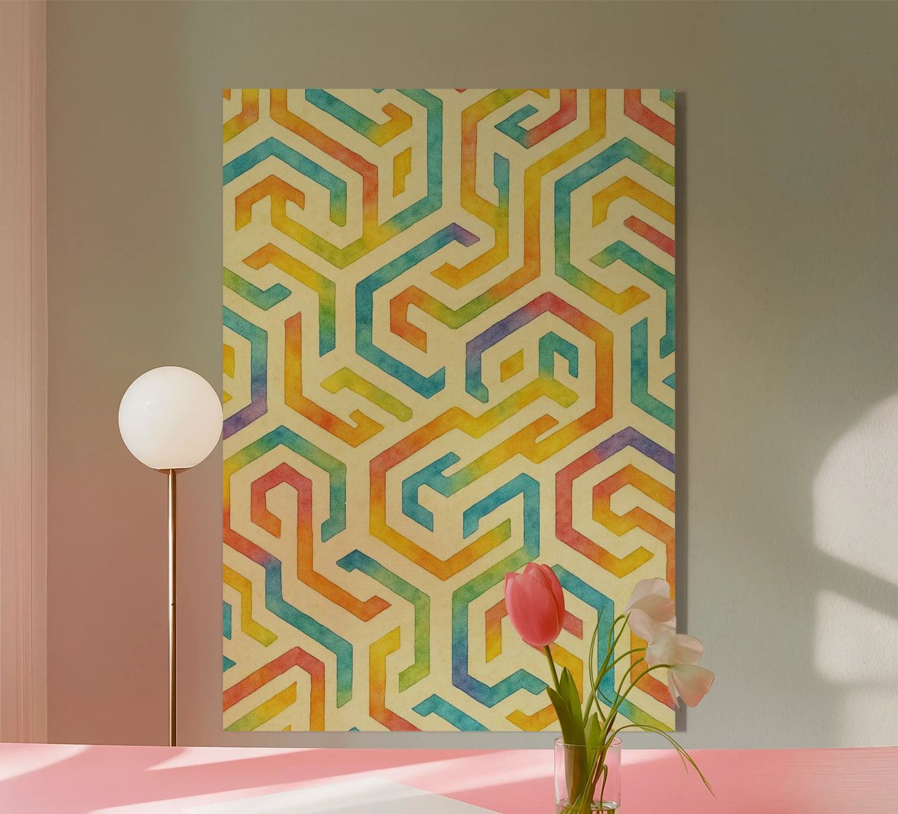 linee geometriche astratte plexiglass da arkhanz